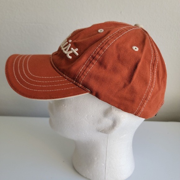 Titleist FootJoy FJ Golf Strapback Hat Cap Logo Orange Tan Adjustable Men‎ Texas - Picture 3 of 11